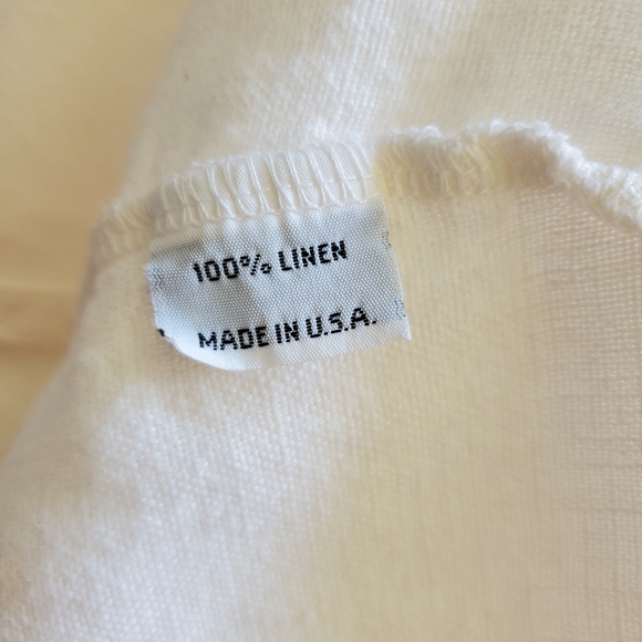Bryn Walker Off White Linen Open Top. Size Medium - Picture 7 of 7
